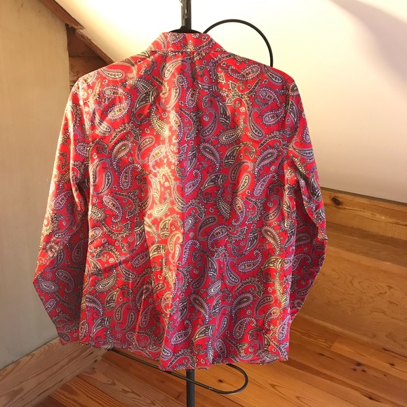 Lands’ End No Iron Supima Button Down Top, EUC, 10P - Picture 2 of 14